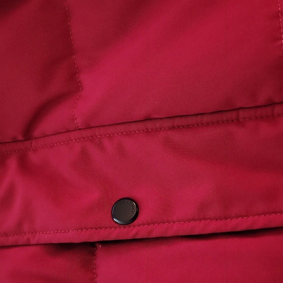 TOMMY HILFIGER PUFFER FUR HOODIE JACKET (color is way vivid n person) - Picture 6 of 11